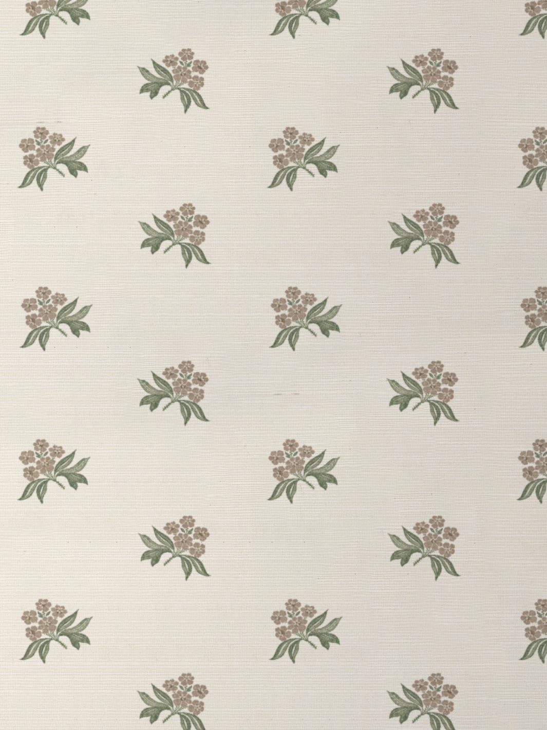 'marian Ditsy' Grasscloth Wallpaper By Nathan Turner - Taupe Green 