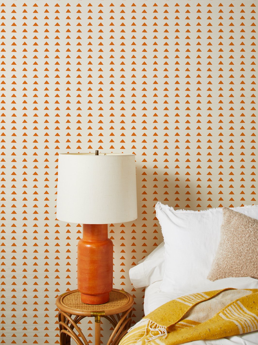 Sisal Wallpaper - Burnt Orange