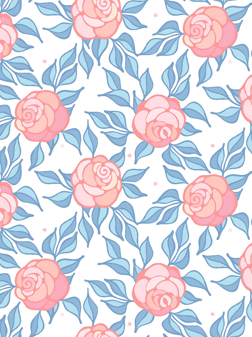 Groovy Pink Flower Wrapping Paper by Simple Decor