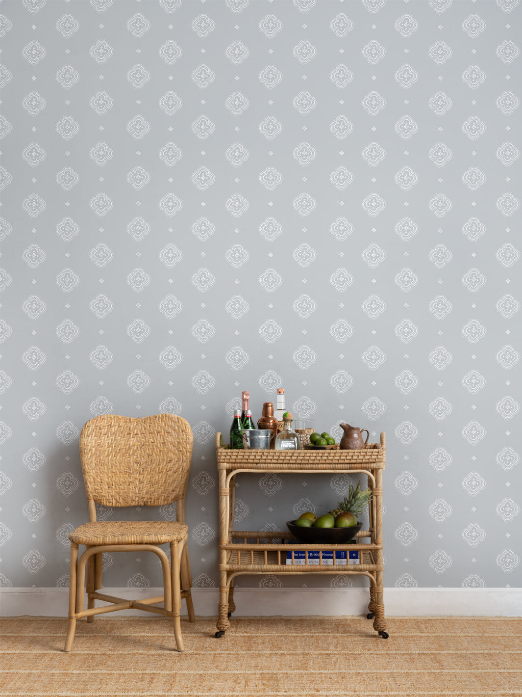 'Abbott Large' Wallpaper by Sugar Paper - Dove