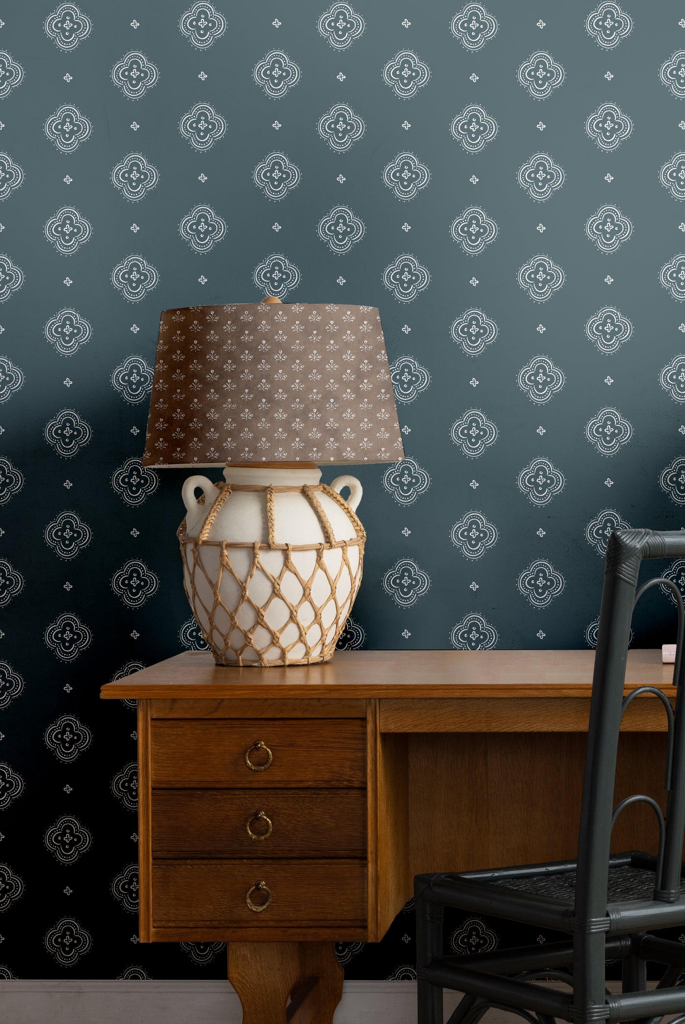 'Abbott Large' Wallpaper by Sugar Paper - Ocean