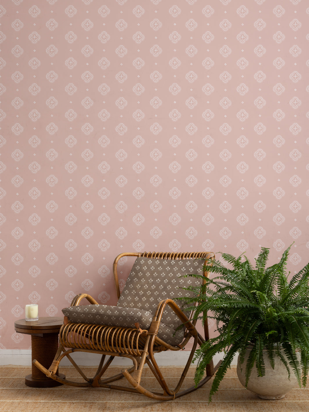 'Abbott Large' Wallpaper by Sugar Paper - Rose