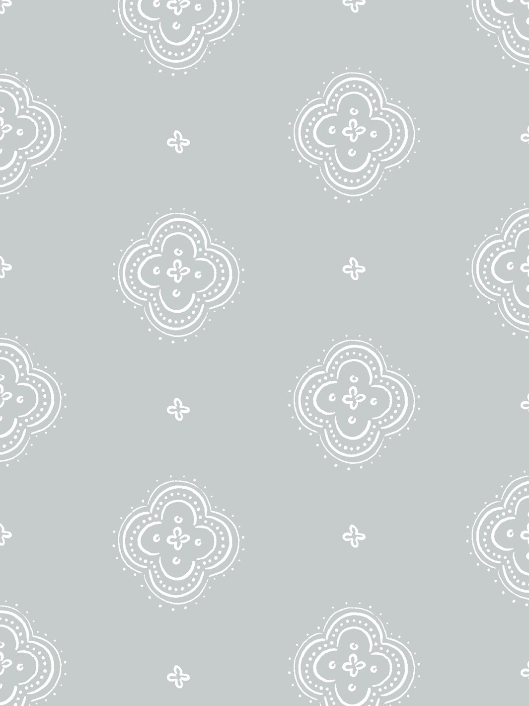 'Abbott Large' Wallpaper by Sugar Paper - Silver Sage