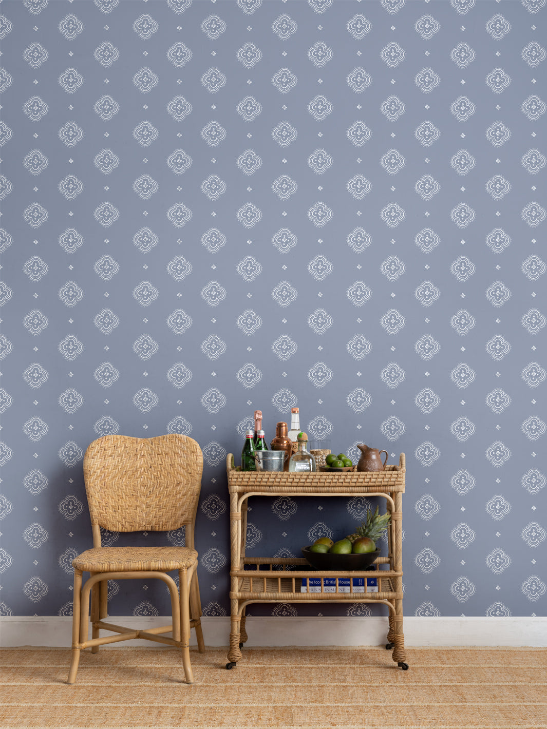 'Abbott Large' Wallpaper by Sugar Paper - Slate