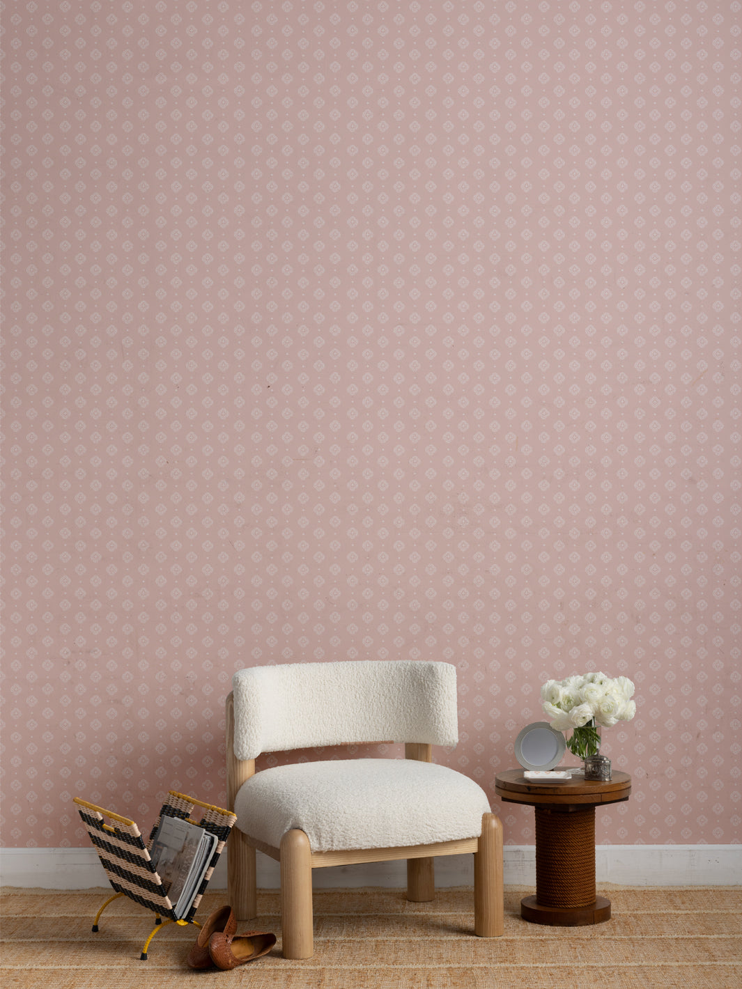 'Abbott' Wallpaper by Sugar Paper - Rose