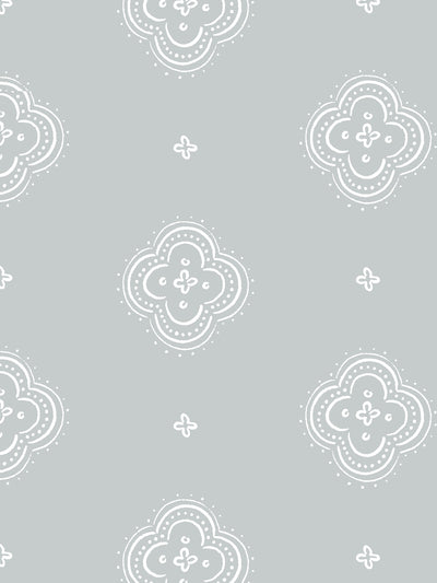 'Abbott' Wallpaper by Sugar Paper - Silver Sage