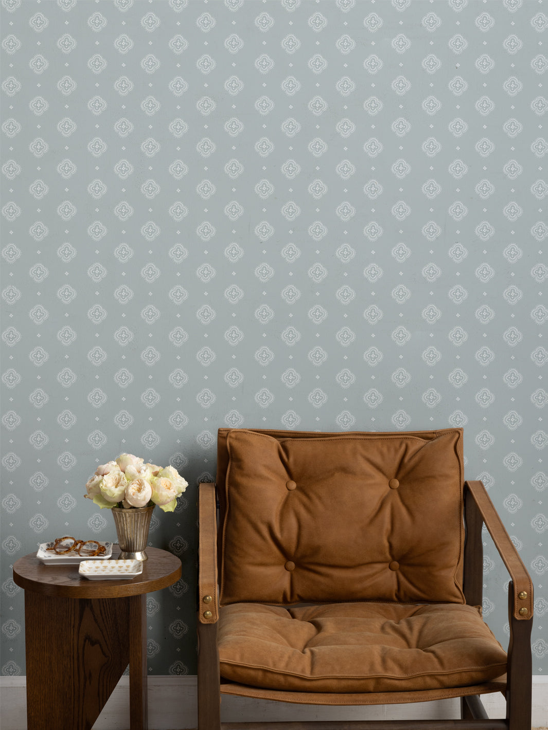 'Abbott' Wallpaper by Sugar Paper - Silver Sage