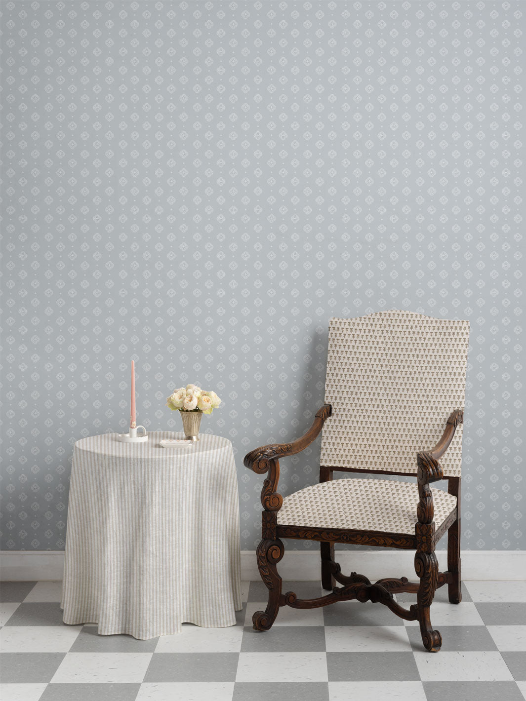 'Abbott' Wallpaper by Sugar Paper - Dove