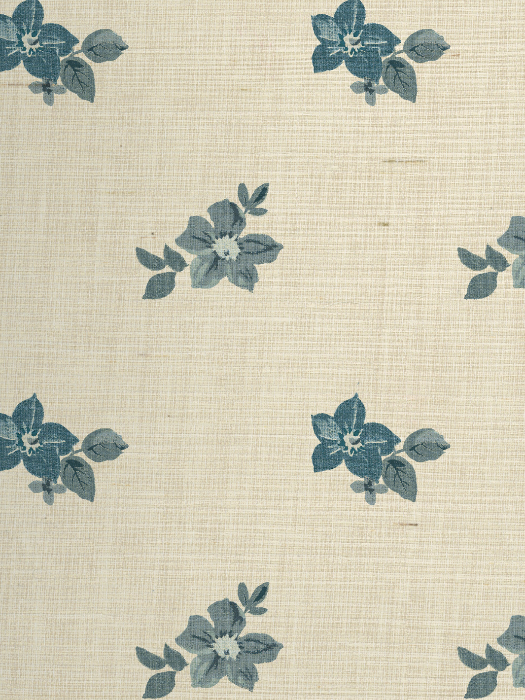 anna floral grasscloth wallpaper by nathan turner blues