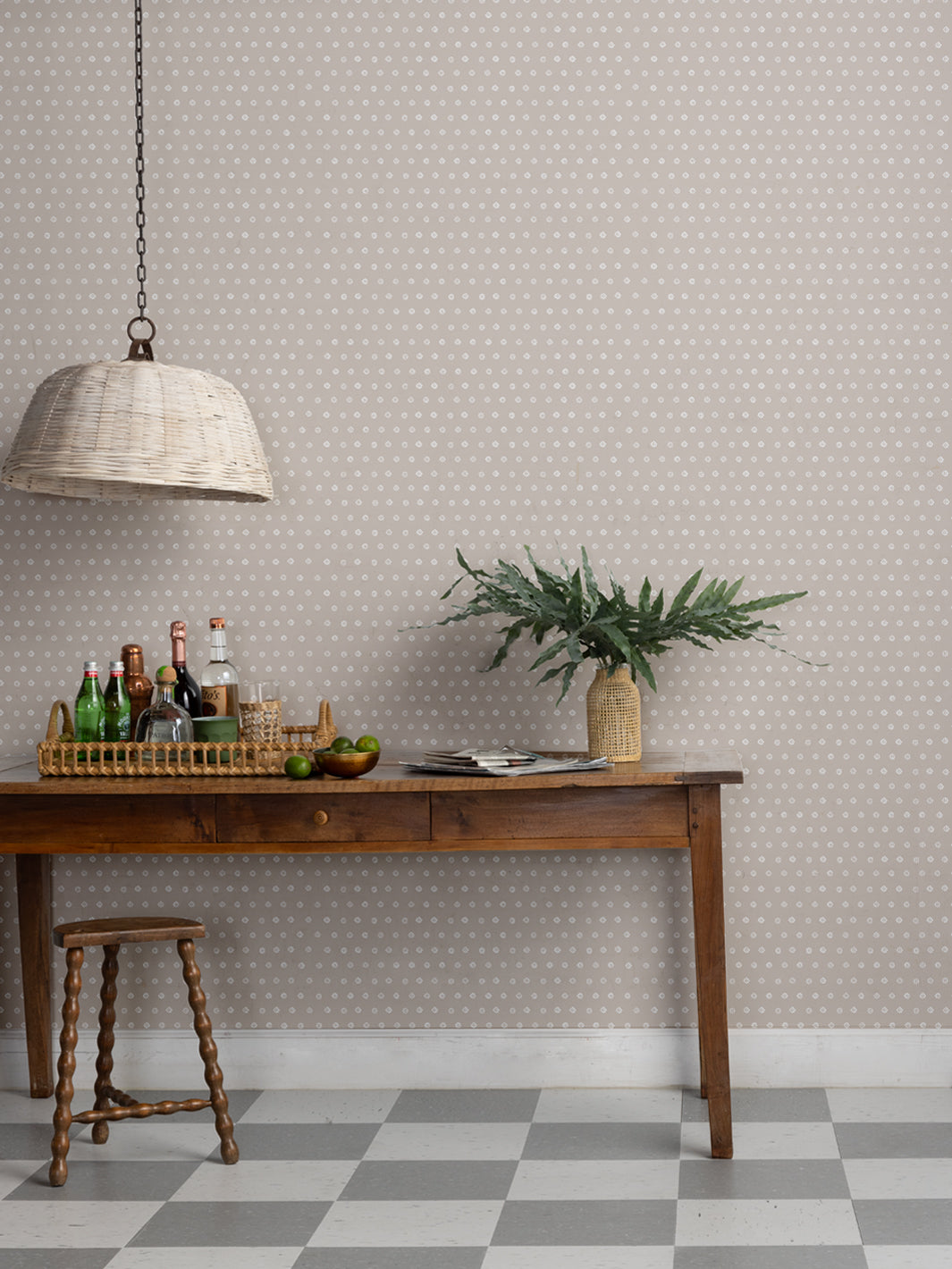 'Aster' Wallpaper by Sugar Paper - Khaki