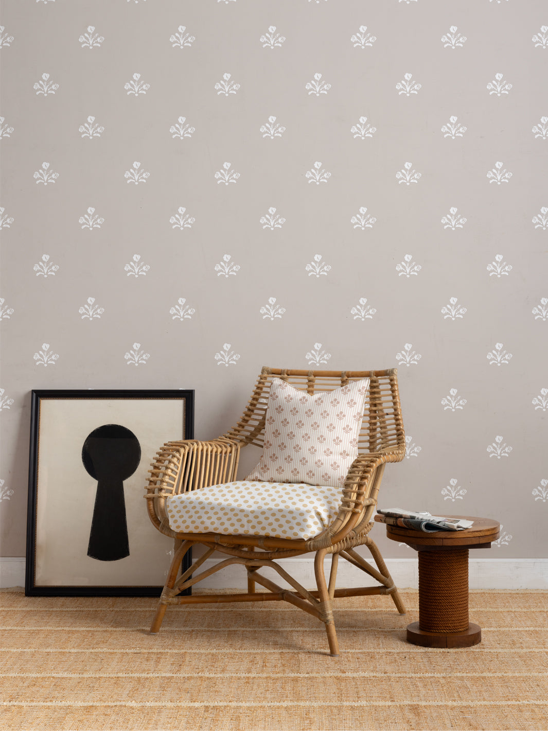 'Bennett Large' Wallpaper by Sugar Paper - Khaki