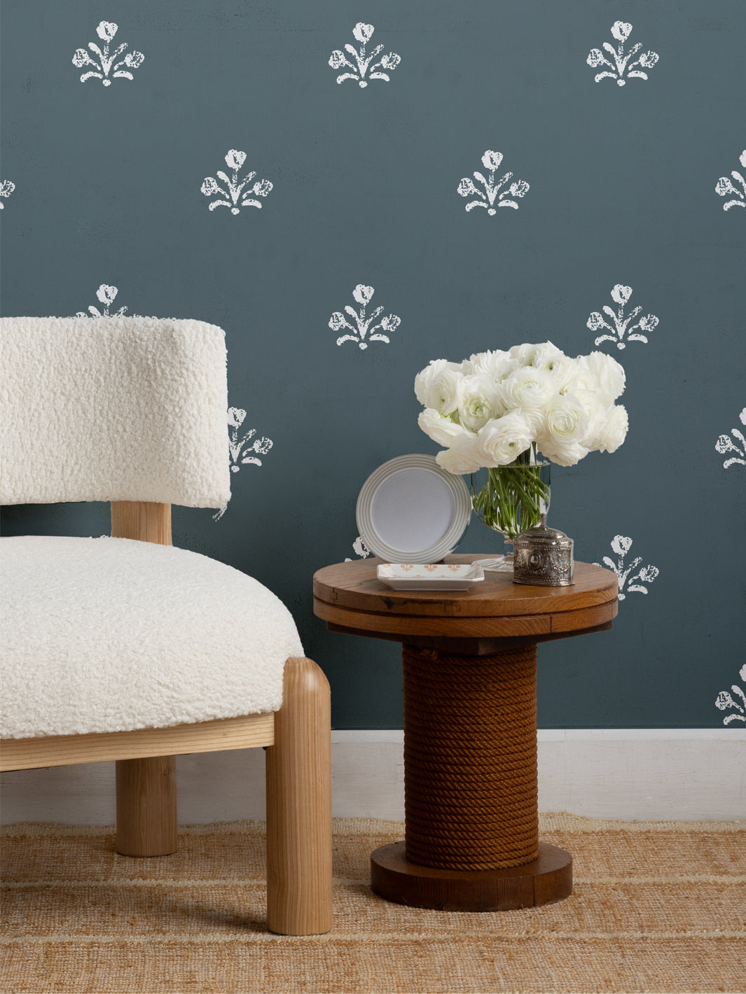 'Bennett Large' Wallpaper by Sugar Paper - Ocean