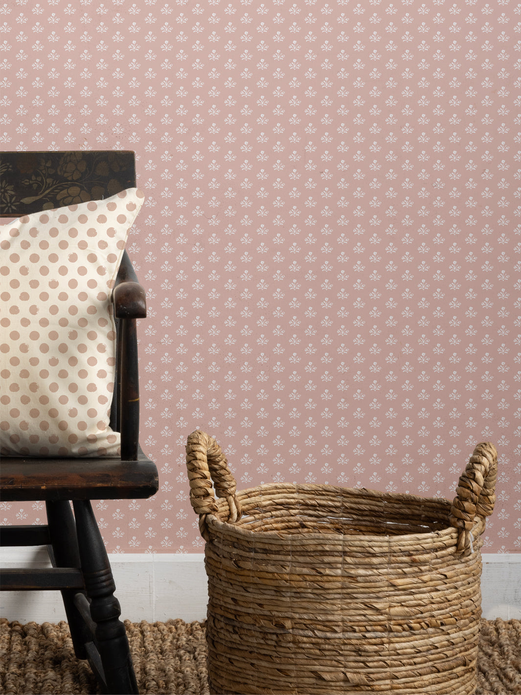 'Bennett Petite' Wallpaper by Sugar Paper - Rose