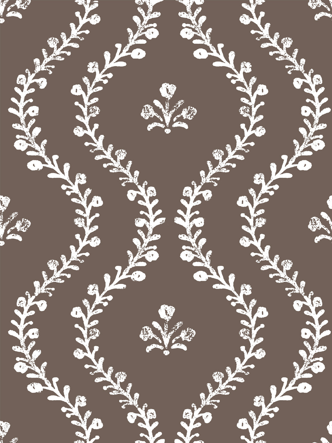 'Bennett Vine' Wallpaper by Sugar Paper - Coffee