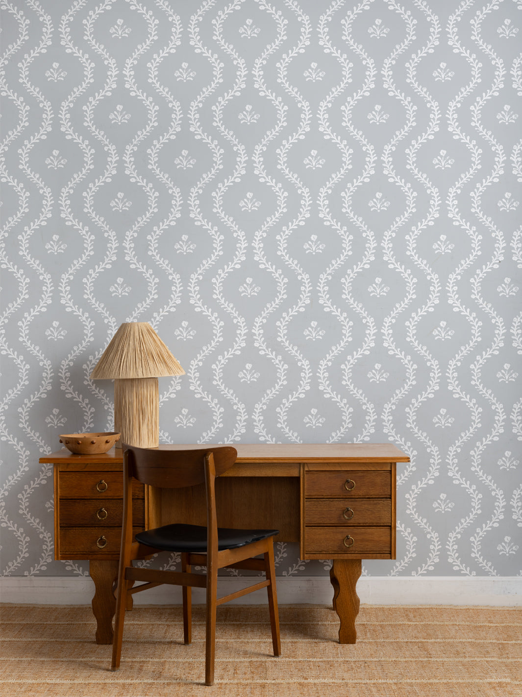 'Bennett Vine' Wallpaper by Sugar Paper - Dove