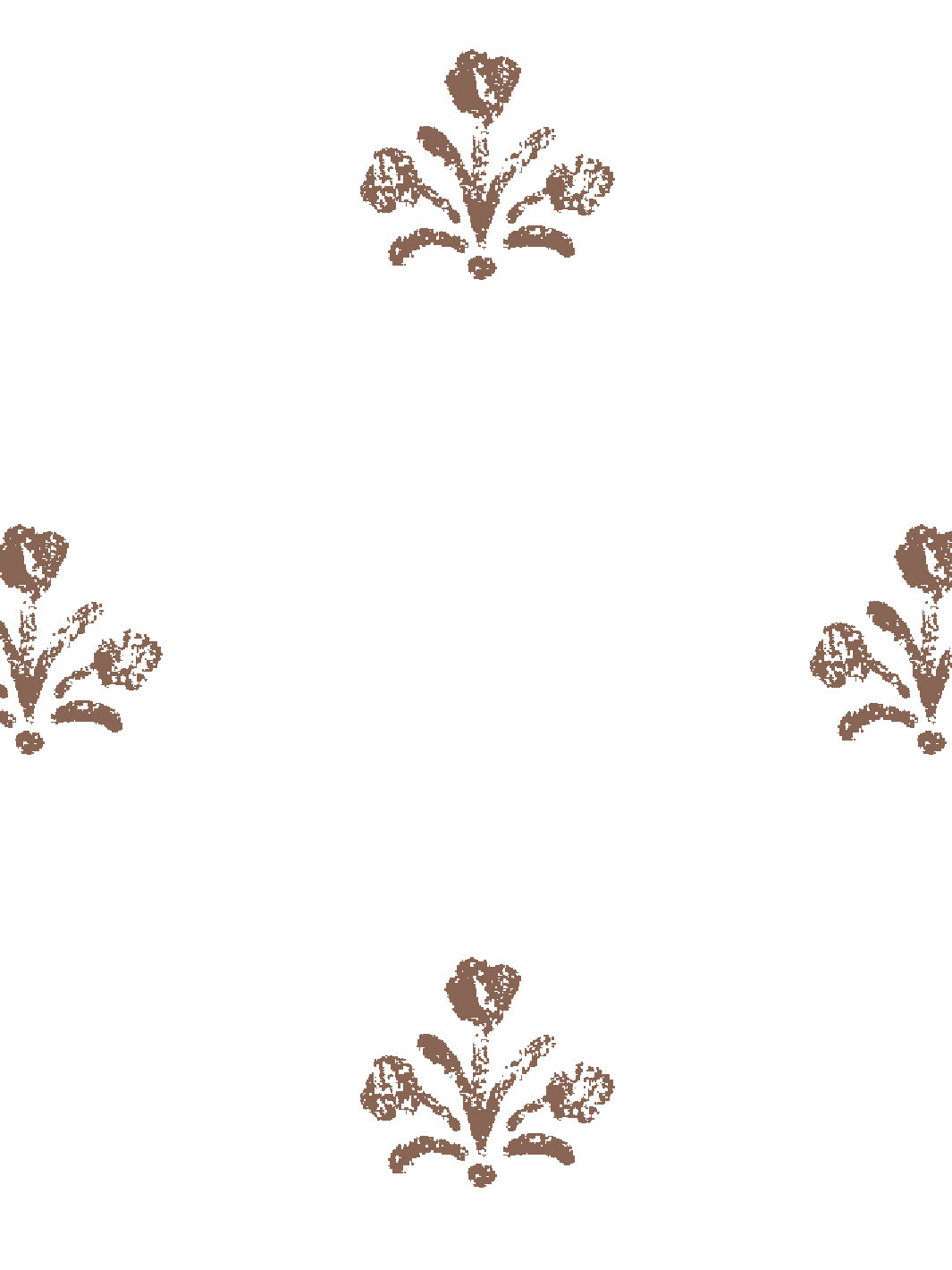 'Bennett (White Ground)' Wallpaper by Sugar Paper - Chocolate