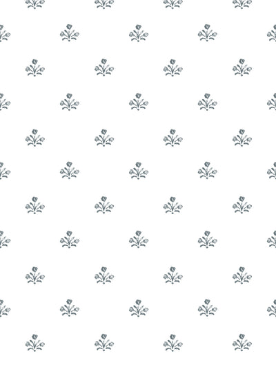 'Bennett (White Ground)' Wallpaper by Sugar Paper - Ocean