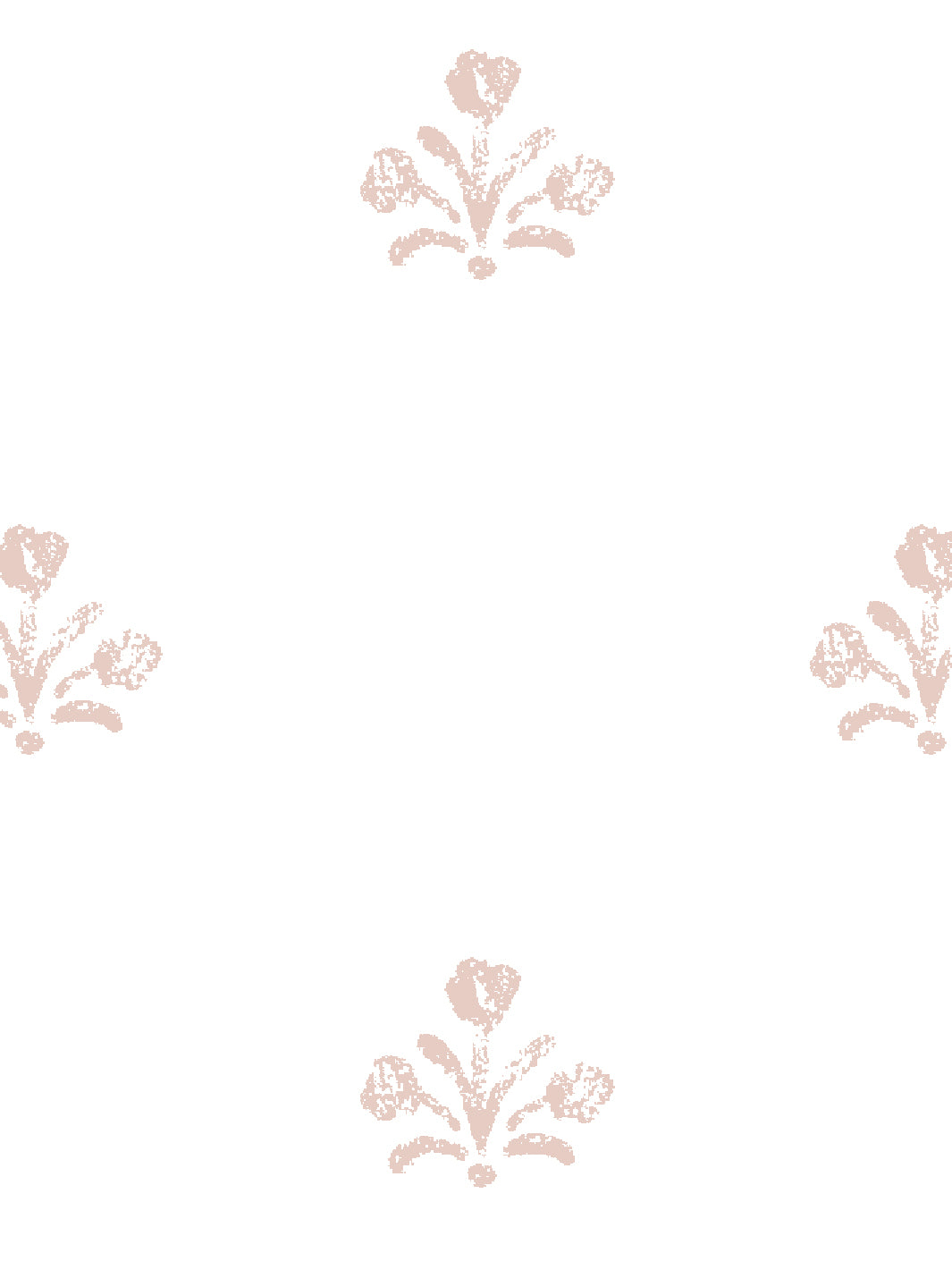 'Bennett (White Ground)' Wallpaper by Sugar Paper - Rose