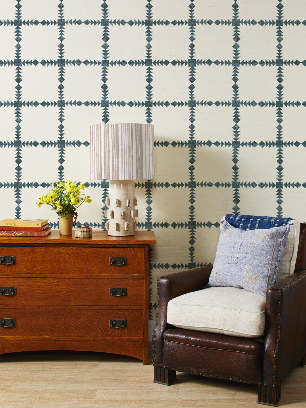 borden grasscloth wallpaper by nathan turner blue