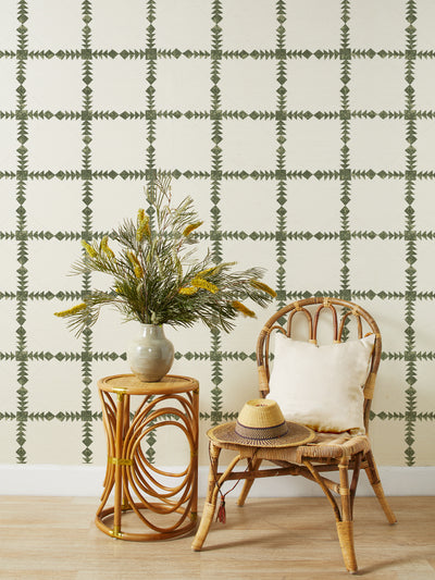 borden grasscloth wallpaper by nathan turner dark green