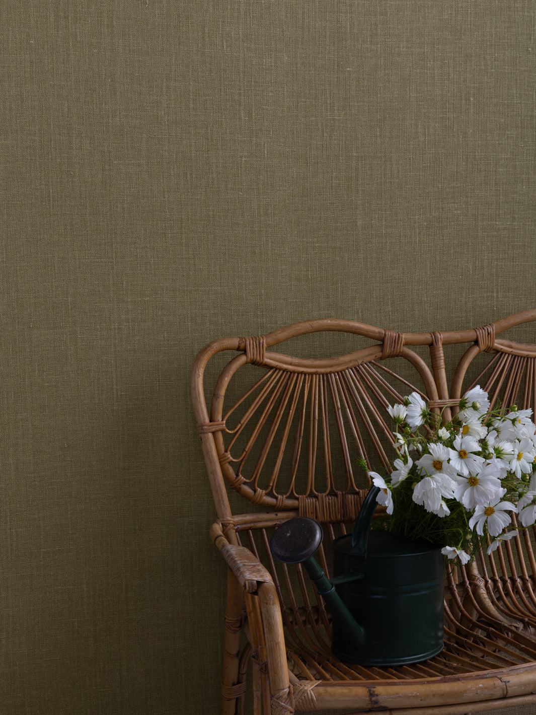 'Burlap' Grasscloth Wallpaper in Matcha