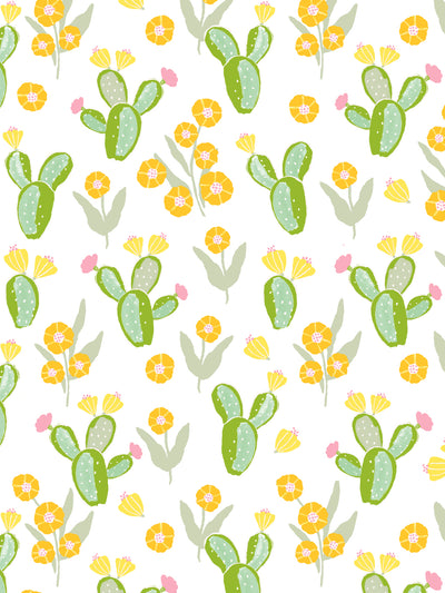 cactus floral wallpaper by tea collection marigold