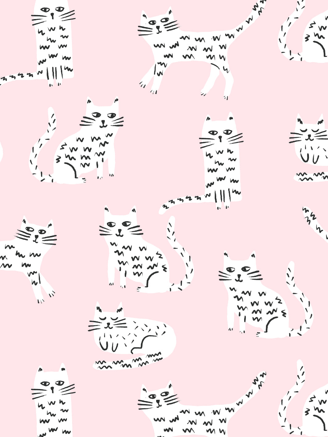 cats wallpaper by tea collection piggy bank