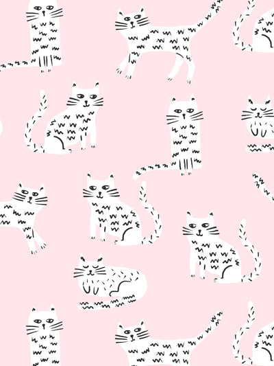 cats wallpaper by tea collection piggy bank