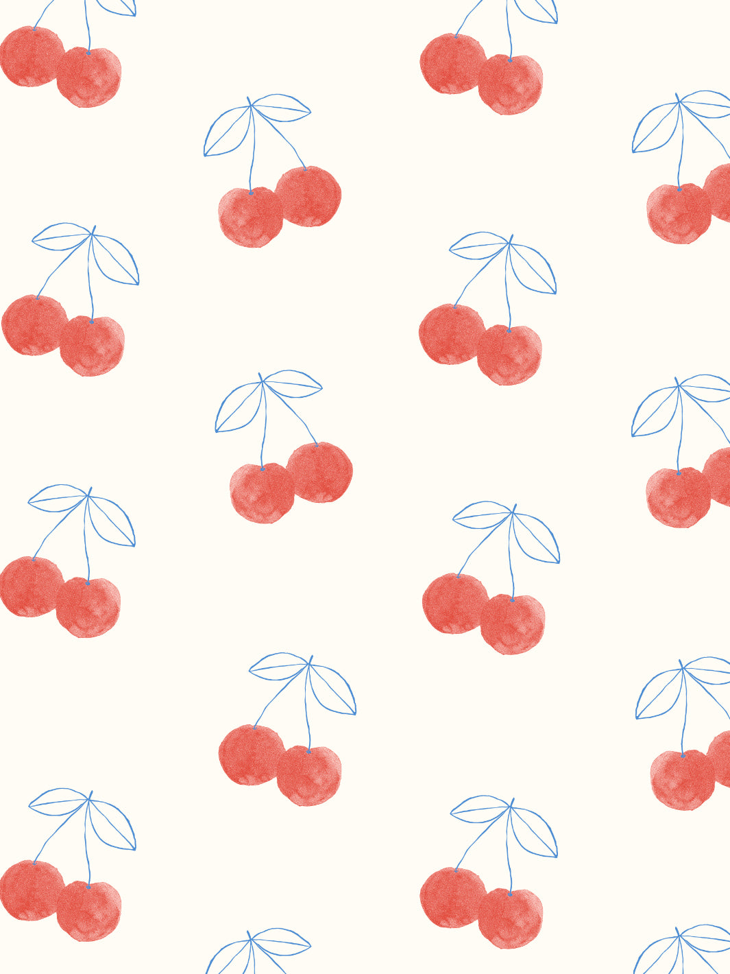 cherries wallpaper by tea collection ivory 1