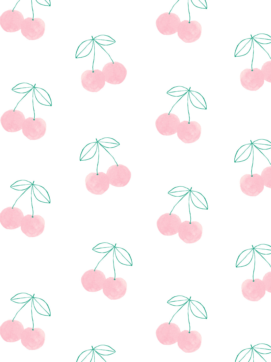 cherries wallpaper by tea collection peach