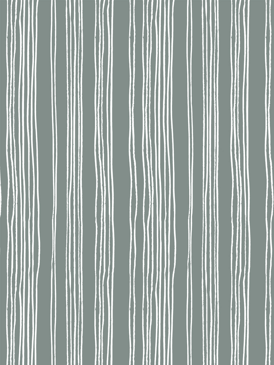 'Coastal Stripe' Wallpaper by Sugar Paper - Forest