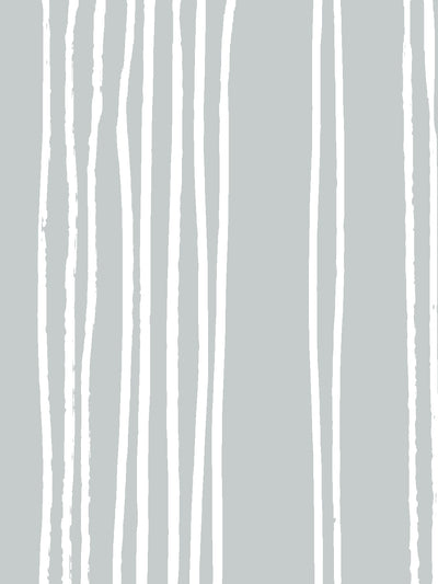 'Coastal Stripe' Wallpaper by Sugar Paper - Silver Sage