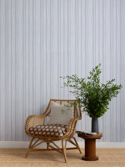 'Coastal Stripe' Wallpaper by Sugar Paper - Skylight