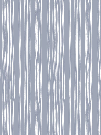 'Coastal Stripe' Wallpaper by Sugar Paper - Slate