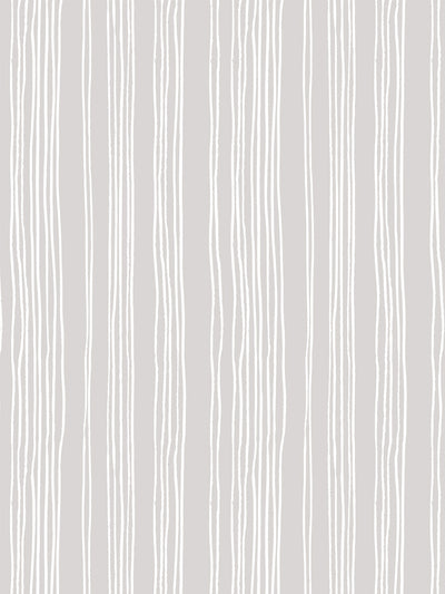 'Coastal Stripe' Wallpaper by Sugar Paper - Stone