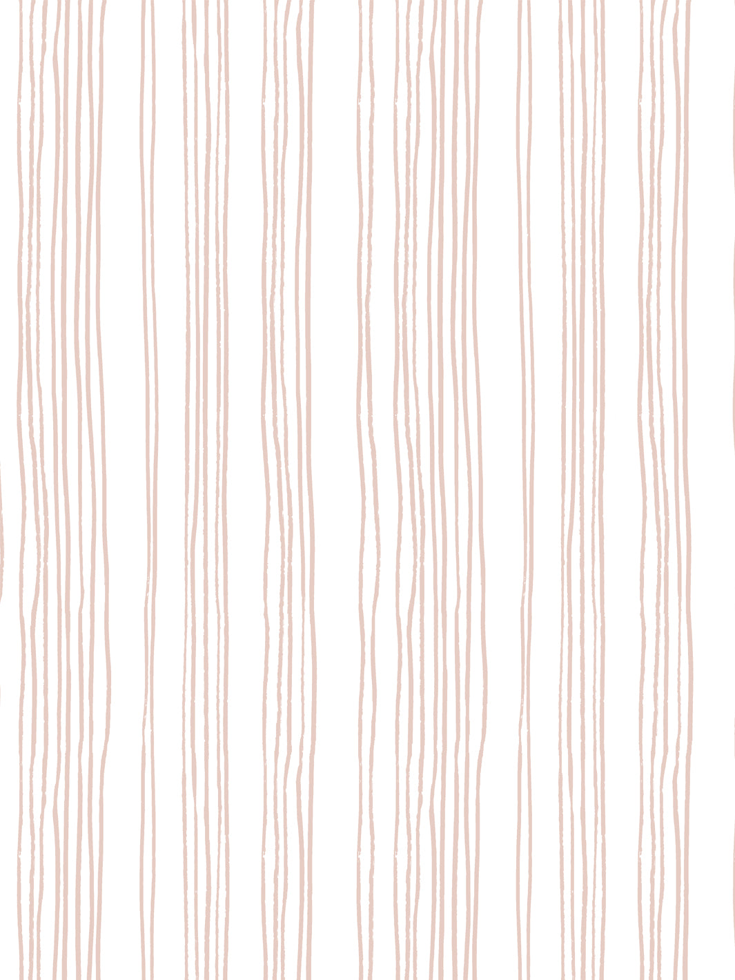 'Coastal Stripe (White Ground)' Wallpaper by Sugar Paper - Rose