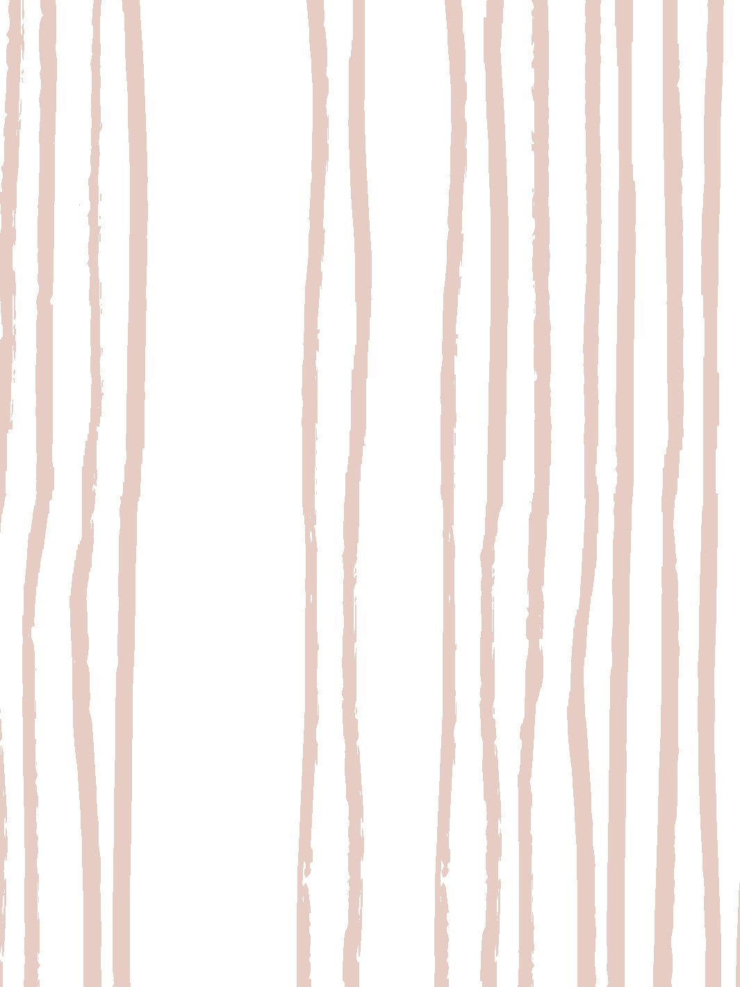 'Coastal Stripe (White Ground)' Wallpaper by Sugar Paper - Rose