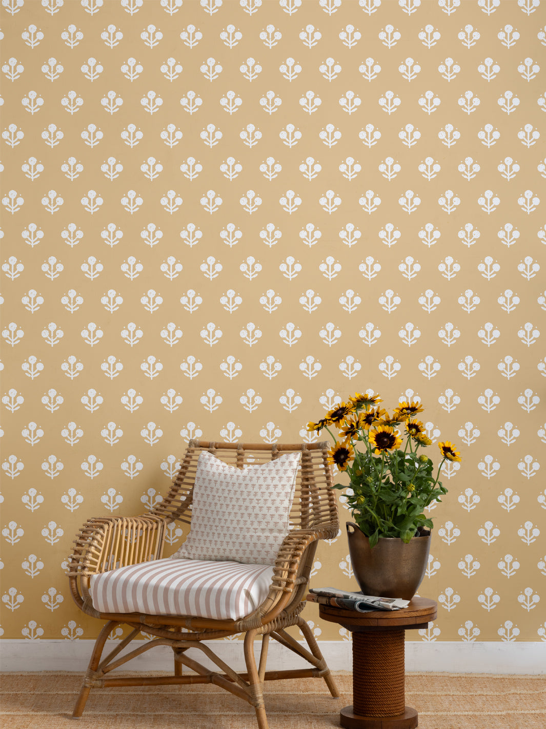 'Coco Large' Wallpaper by Sugar Paper - Hay