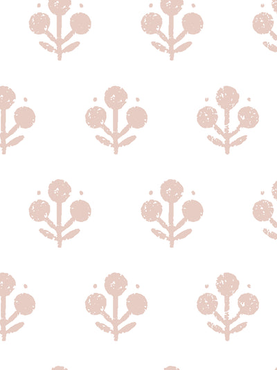 'Coco Large (White Ground)' Wallpaper by Sugar Paper - Rose