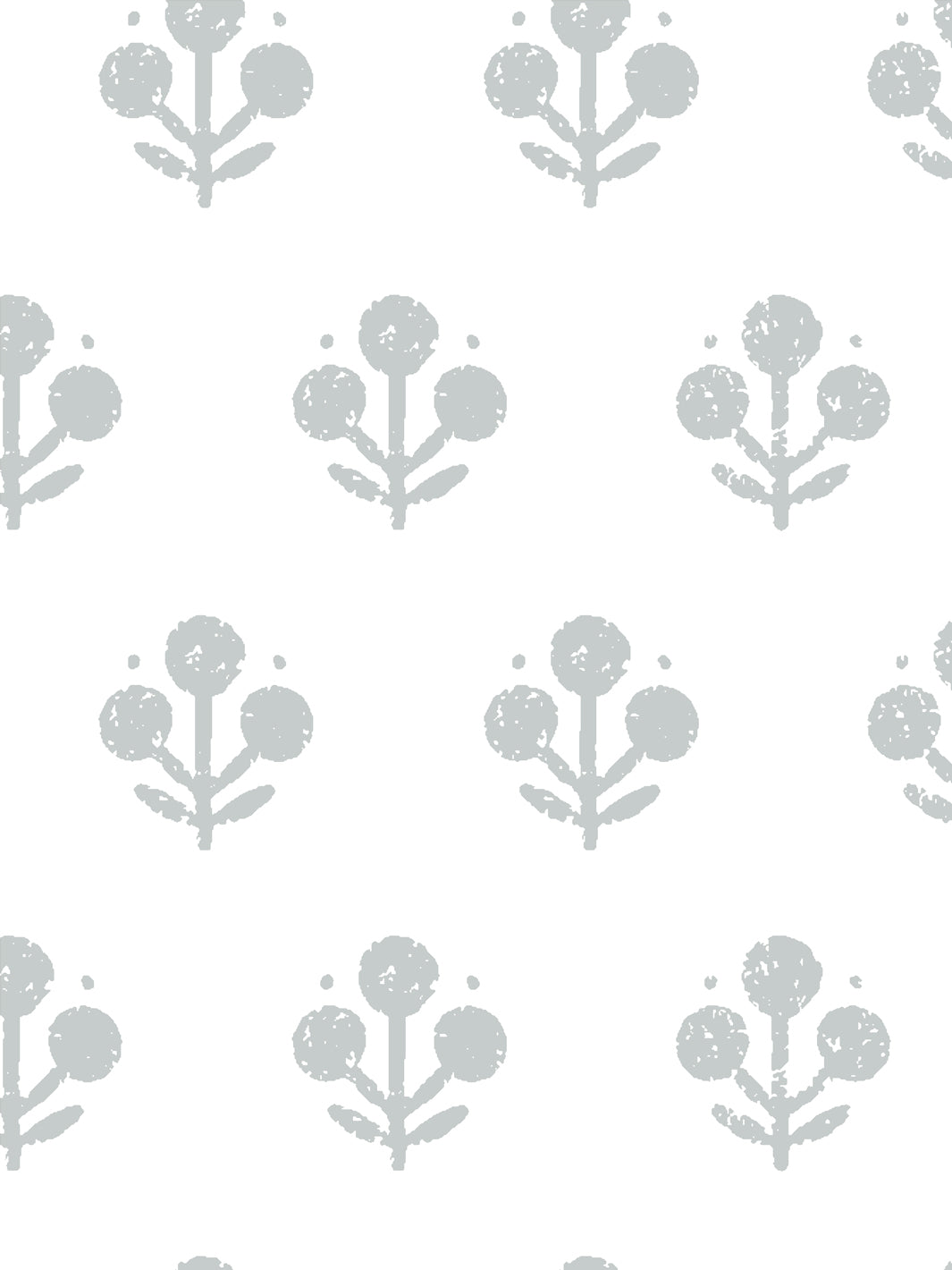 'Coco Large (White Ground)' Wallpaper by Sugar Paper - Silver Sage