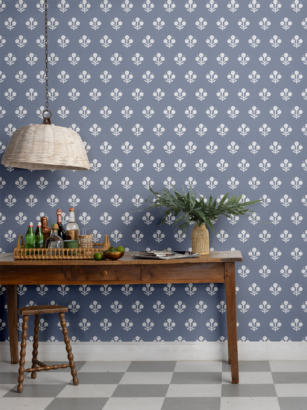 'Coco Large' Wallpaper by Sugar Paper - Slate