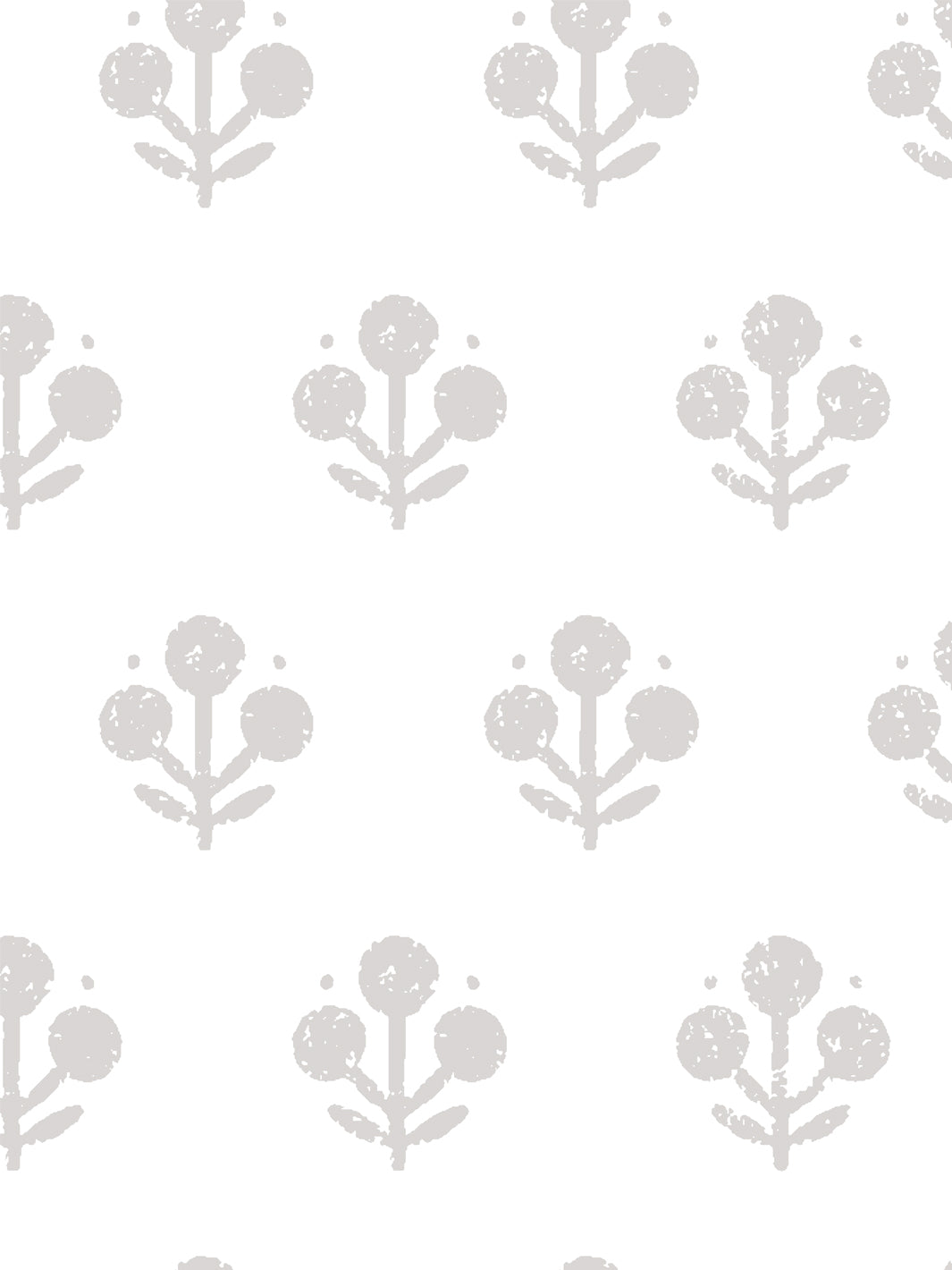 'Coco Large (White Ground)' Wallpaper by Sugar Paper - Stone