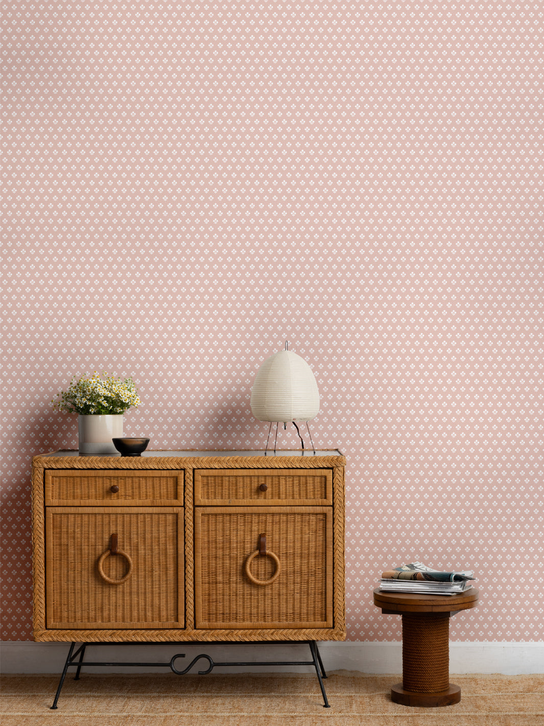 'Coco Petite' Wallpaper by Sugar Paper - Rose