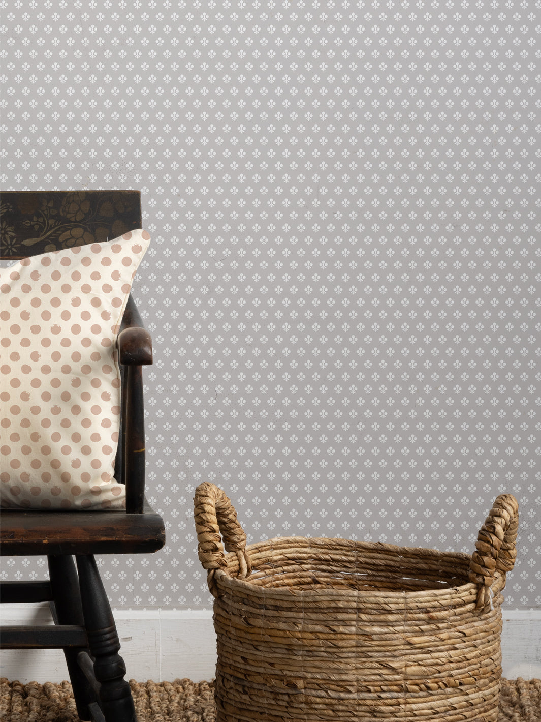 'Coco Petite' Wallpaper by Sugar Paper - Stone