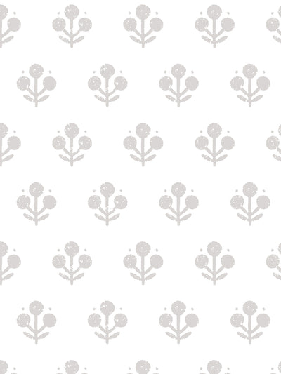 'Coco Petite (White Ground)' Wallpaper by Sugar Paper - Stone