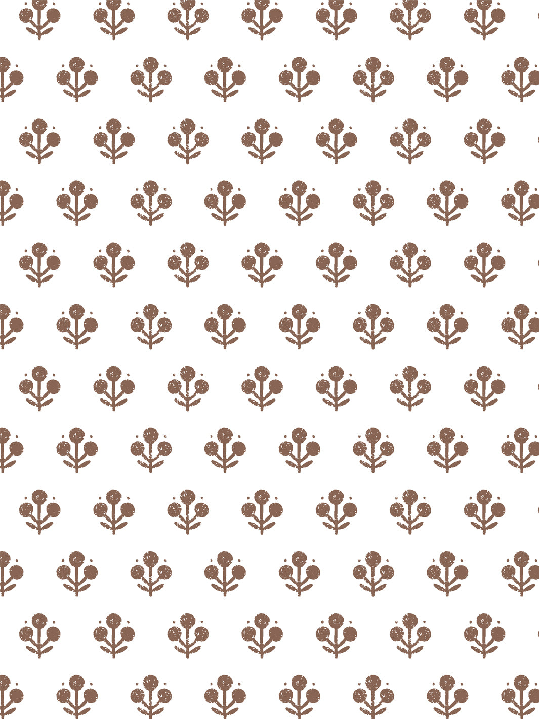 'Coco (White Ground)' Wallpaper by Sugar Paper - Chocolate