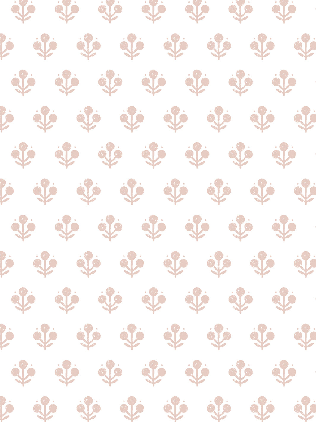 'Coco (White Ground)' Wallpaper by Sugar Paper - Rose