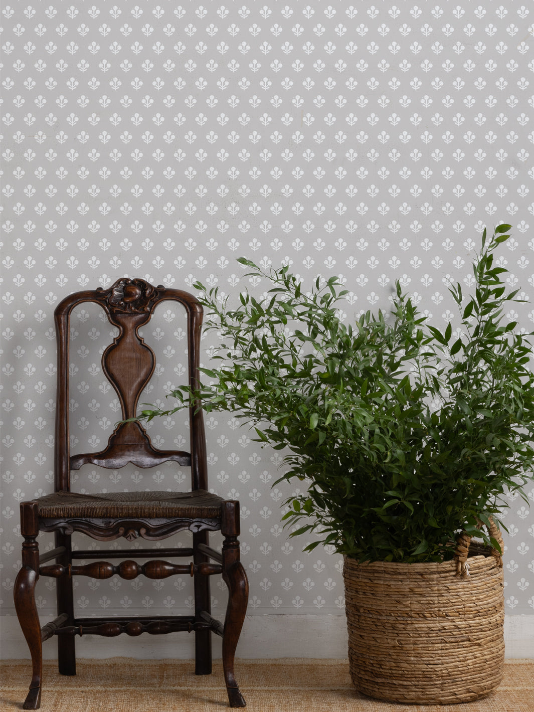 'Coco' Wallpaper by Sugar Paper - Stone