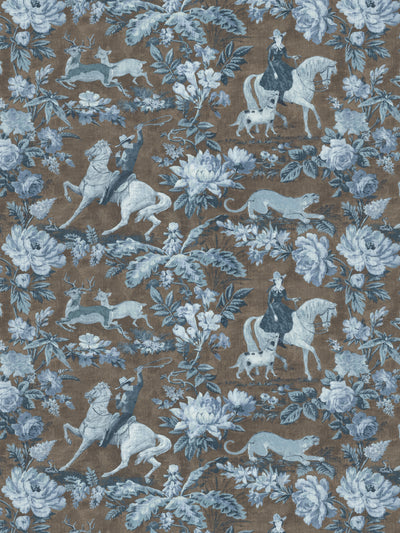 cowboy toile wallpaper by nathan turner blue brown