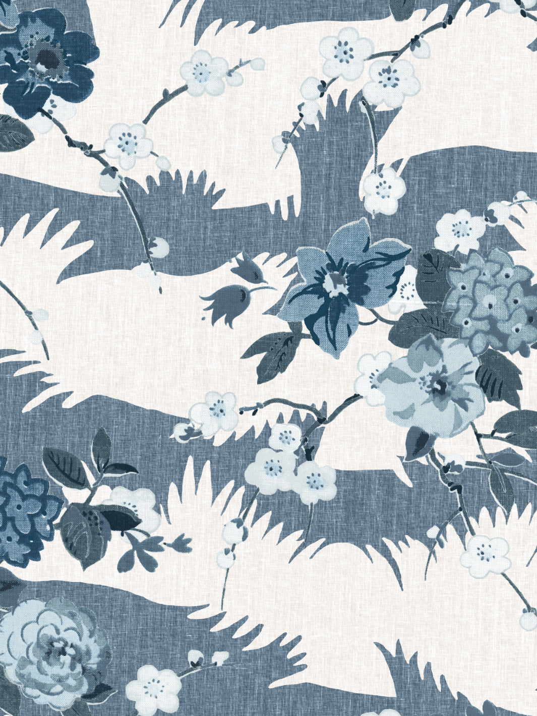 dora chintz wallpaper by nathan turner blues